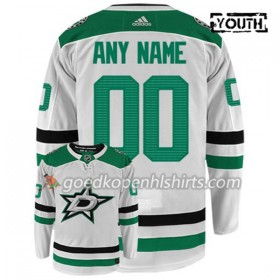 Dallas Stars Custom Adidas Wit Authentic Shirt - Kinderen